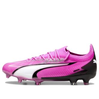 Puma Ultra Ultimate FG Cleats Pink White Black 107744-01