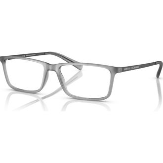 A|X Armani Exchange 55mm Rectangle optical glasses in Grey at Nordstrom