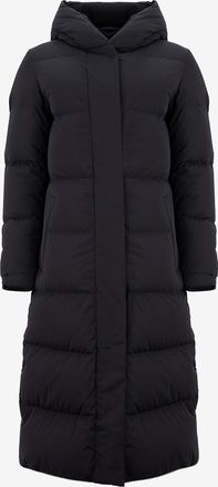 Woolrich Lange Daunenjacke aus mattem Funktionsstoff Cloud