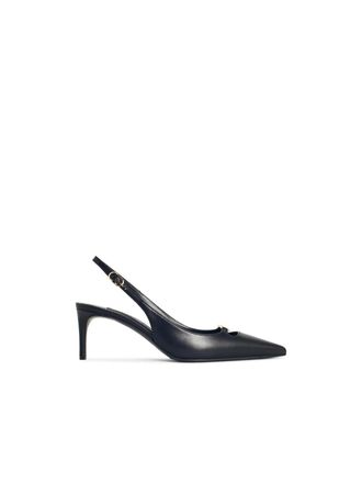 Dolce & Gabbana Black Lear Slingbacks