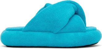 J.W.Anderson Twist Platform Sandalen Turquoise Terrycloth - Dames - Sandalen - Blauw - 37 EU - Leer - Schoenen