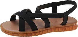 Generic Cocila Womens Sandals Flowers Heel Buckle Ladies Fish Shoes Breathable Mouth Strap WomenS Black, 5 Silver For Women Wide Feet White Espadrille Wedges 