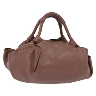 Loewe Anagram Logo Nappa Aire Hand Bag Leather Pink Leather Handbag (Pre-Owned)