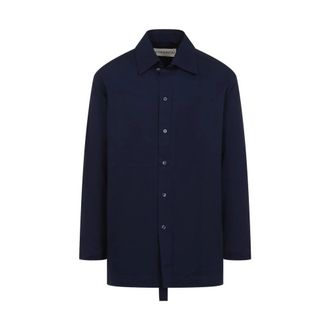 Mordecai Mordecai - Button-Up Chore Jacket - Heren - Jassen - Blauw - Maat: M