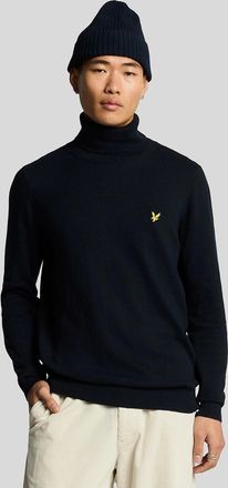 Lyle & Scott Lyle And Scott Mens Cotton Merino Turtleneck Jumper - Navy - Size: 40