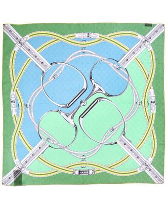 Gucci Gg Logo Silk Scarf
