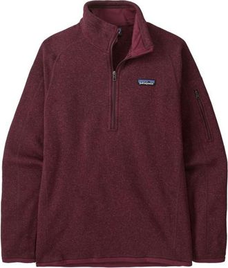 Patagonia Better Sweater 1/4 Zip Fleecepullover f&uuml;r Damen | rot