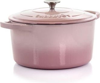 Crock-pot Artisan 2 Piece 7 Quarts Enamled Cast Iron Dutch Oven in Blush Pink at Nordstrom
