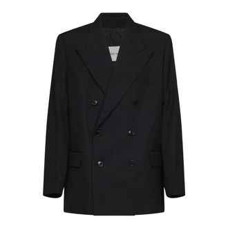 Dries Van Noten Jassen, Heren, Zwart, L, Wol, Dries Van Noten Jassen