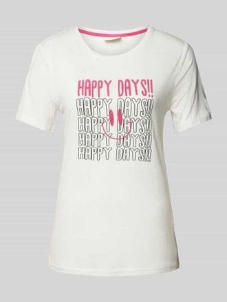 Freequent T-Shirt mit Motiv-Print Modell Kalina in Offwhite, Größe XS