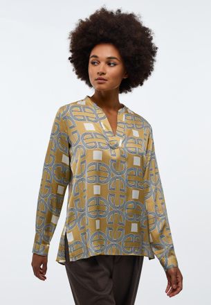 Eterna Schlupfbluse ETERNA LOOSE FIT, Damen, Gr. 36, gold, 100% Viskose, Blusen Schlupfbluse
