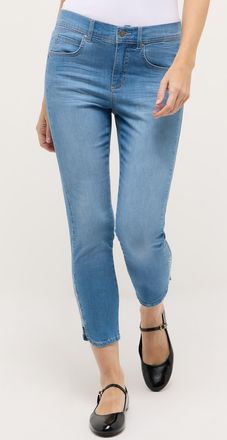 Angels Slim-fit-Jeans ANGELS Ornella Sparkle, Damen, Gr. 34, L&auml;nge 26, light blau used, Denim/Jeans, Obermaterial: 89% Baumwolle, 8% Polyester, 3% Elasthan, 