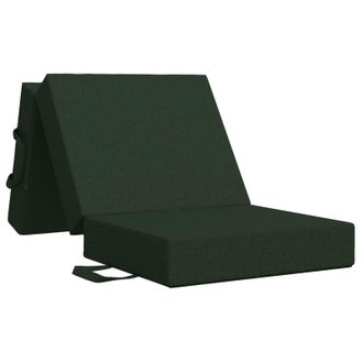 vidaXL Sof&aacute; Cama Plegable 75 X 63 X 45 Cm Verde Oscuro Vidaxl
