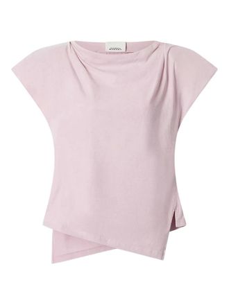 Isabel Marant Sebani gedrapeerd T-shirt - Roze