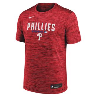 Nike Philadelphia Phillies Authentic Collection Nike Mens Dri-FIT MLB T-Shirt in Red | 02ER62QPP-RMG