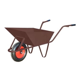 OEM Bandeja De Construcci&oacute;n Aw Tools 85l Marr&oacute;n Con Cubierta De Rueda, Acero 1,5 Mm, Mezcla De Cemento, Resistente, Para Obra Profesional, Duradera Y Func