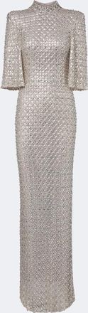 Jenny Packham Sedona embellished mesh gown