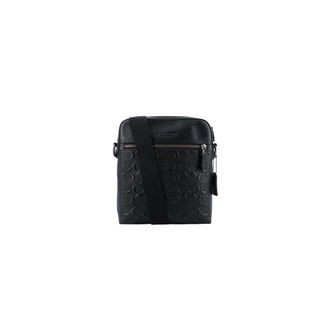 Coach Messenger Bags, male, Black, Size: ONE SIZE Houston Flight Bag