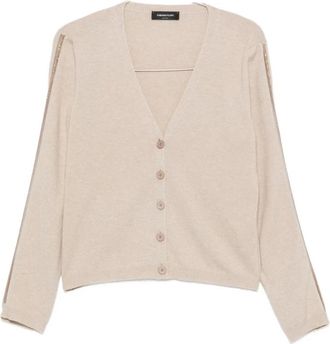 Fabiana Filippi Cardigan - Dames - Vesten - Beige - 2XS - Truien & Vesten