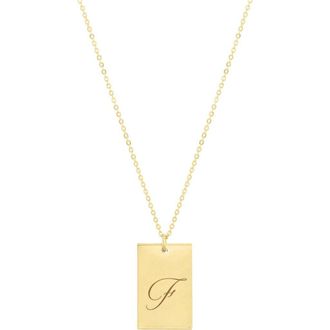 Set & Stones Stella Initial Necklace in Gold /F at Nordstrom