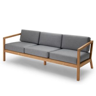 Skagerak Fritz Hansen - Skagerak Virkelyst Sofa 3-Sitzer, Teak / ash