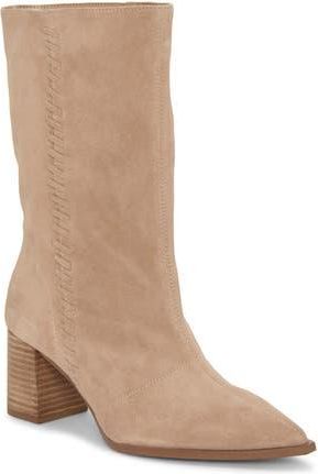 Vince Camuto Lorrys Whipstitch Block Heel Boot in Tortilla at Nordstrom Rack, Size 7.5