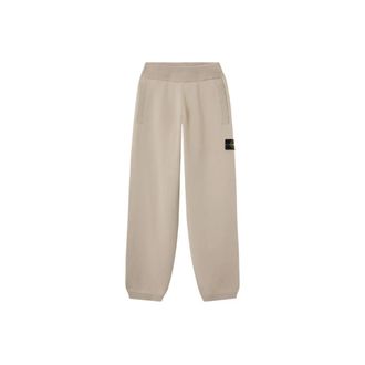 Stone Island Stretch Wool Joggers - Heren - Broeken - Beige - Maat: XS Wol