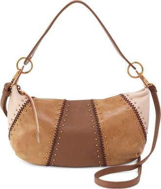 Hobo Mini Opal Leather Shoulder Bag in Timber Brown at Nordstrom