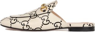 Gucci (WMNS) Gucci Princetown GG Debossed Leather Slipper Black Nerd 557730-UGM30-9180