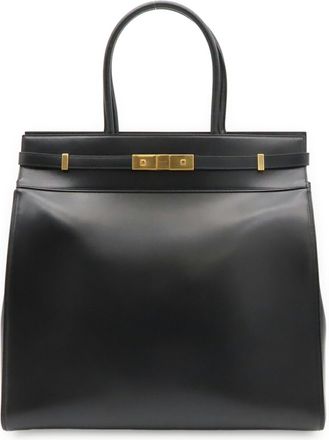 Saint Laurent Black Leather Tote Bag (Pre-Owned)