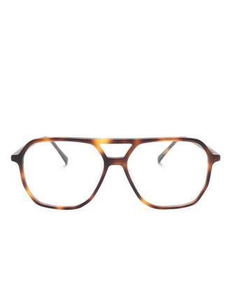 Gigi Studios Vermont pilot-frame glasses - Brown