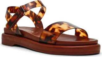 Anne Klein Elani Ankle Strap Sandal in Tortoise at Nordstrom, Size 7