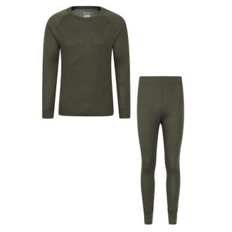 Mountain Warehouse Heren Talus Thermische Base Layer Set (Kaki Groen)
