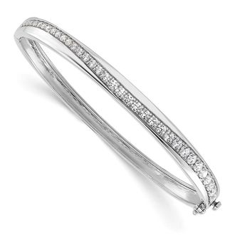 Diamond2Deal 14K Gold 1.6 Ct Lab Grown Diamond Bangle Bracelet