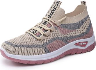 Generic Womens Knit Sneakers Breathable Running Shoes Lightweight Comfortable Casual Slip On Walking Footwear Women Womens Size 5 UK Womens Trainers Comfy for