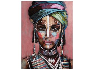 Schubiger M&ouml;bel Bild W&uuml;stenfrau mit Turban 90x120 cm