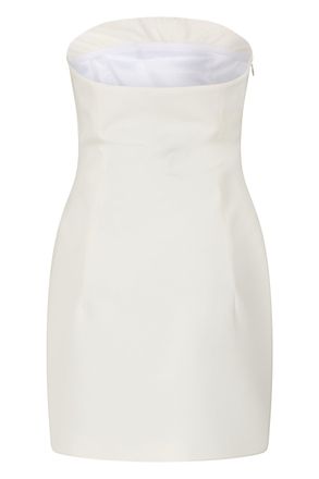 The Attico Heart-Shaped Neckline Dress - White