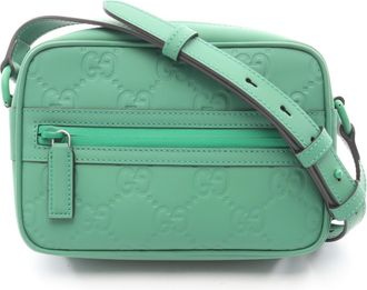 Gucci Green Rubber Shoulder Bag (Pre-Owned)