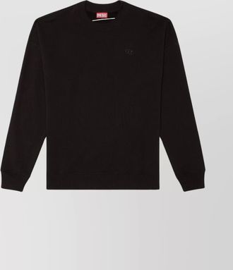 Diesel cotton regular-fit logo-embroidered sweatshirt