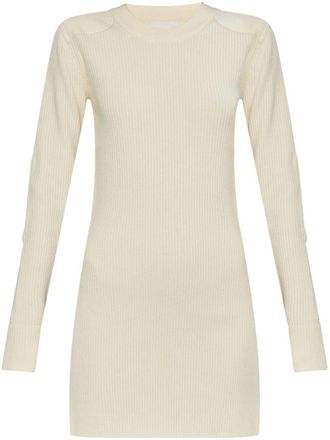 Isabel Marant Garner mini dress - women - Polyamide/Elastane/Wool - 42 - Neutrals