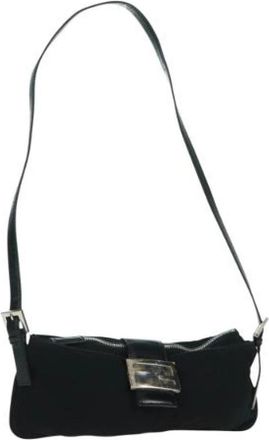 Fendi Pre-owned Vintage Schoudertas - Dames - Vintage Schoudertas - Zwart - ONE Size - Nylon - Vintage