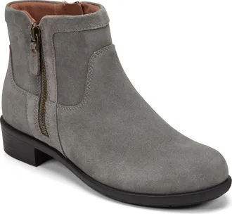 Rockport Cobb Hill Collection Novela Block Heel Bootie in Medium Gray at Nordstrom, Size 8.5