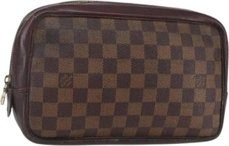 Louis Vuitton Pre-owned Clutches, female, Brown, Size: ONE SIZE Pre-owned Vintage Clutch