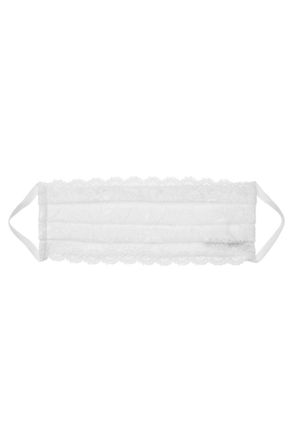 Cosabella Womens Never Say Never Pleated Face Mask In White