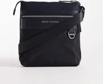 A|X Armani Exchange Borsa a tracolla nera-Nero