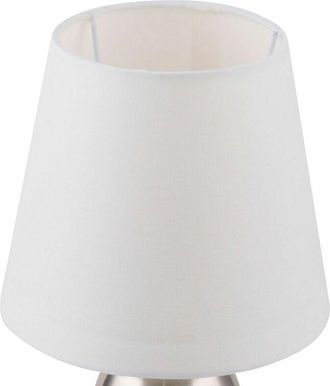 ETC Shop Etc-shop - Lampada da tavolo in tessuto illuminazione soggiorno Lampada da lettura touch in un set che include lampadine a led