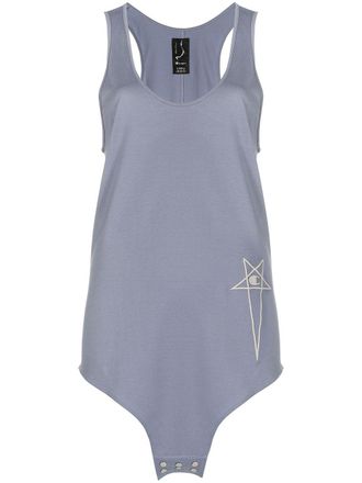 Champion logo-print tank top - women - Cotton - M - Blue