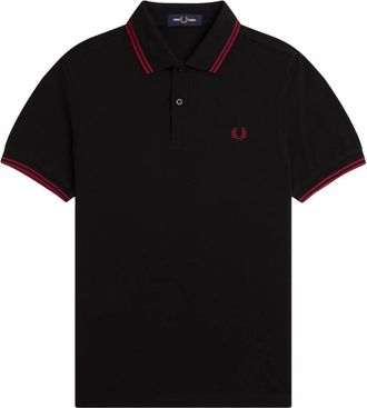 Fred Perry Klassieke Polo Shirt met Logo Borduurwerk - Heren - Polos - Zwart - 2XL - Katoen - Tops