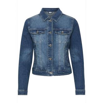 Cream Stylish Denim Jacket Rich Blue - female - Cream - Denim Jackets - Blue - 3XL - Jackets