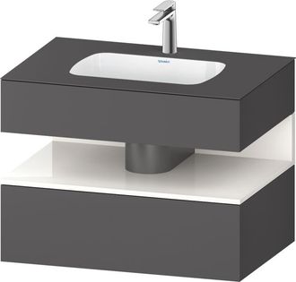 Duravit Qatego Lavabo Encastrado Con Base De Lavabo Consola, - Duravit